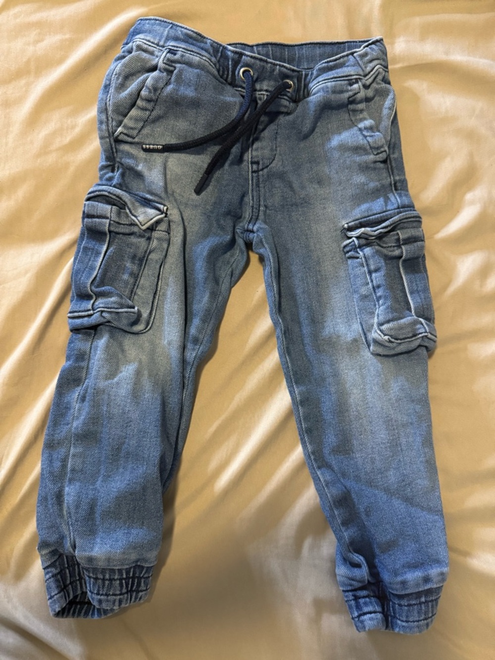 🔥2 for $10🔥Guess Boys Size 4 Blue Denim Joggers